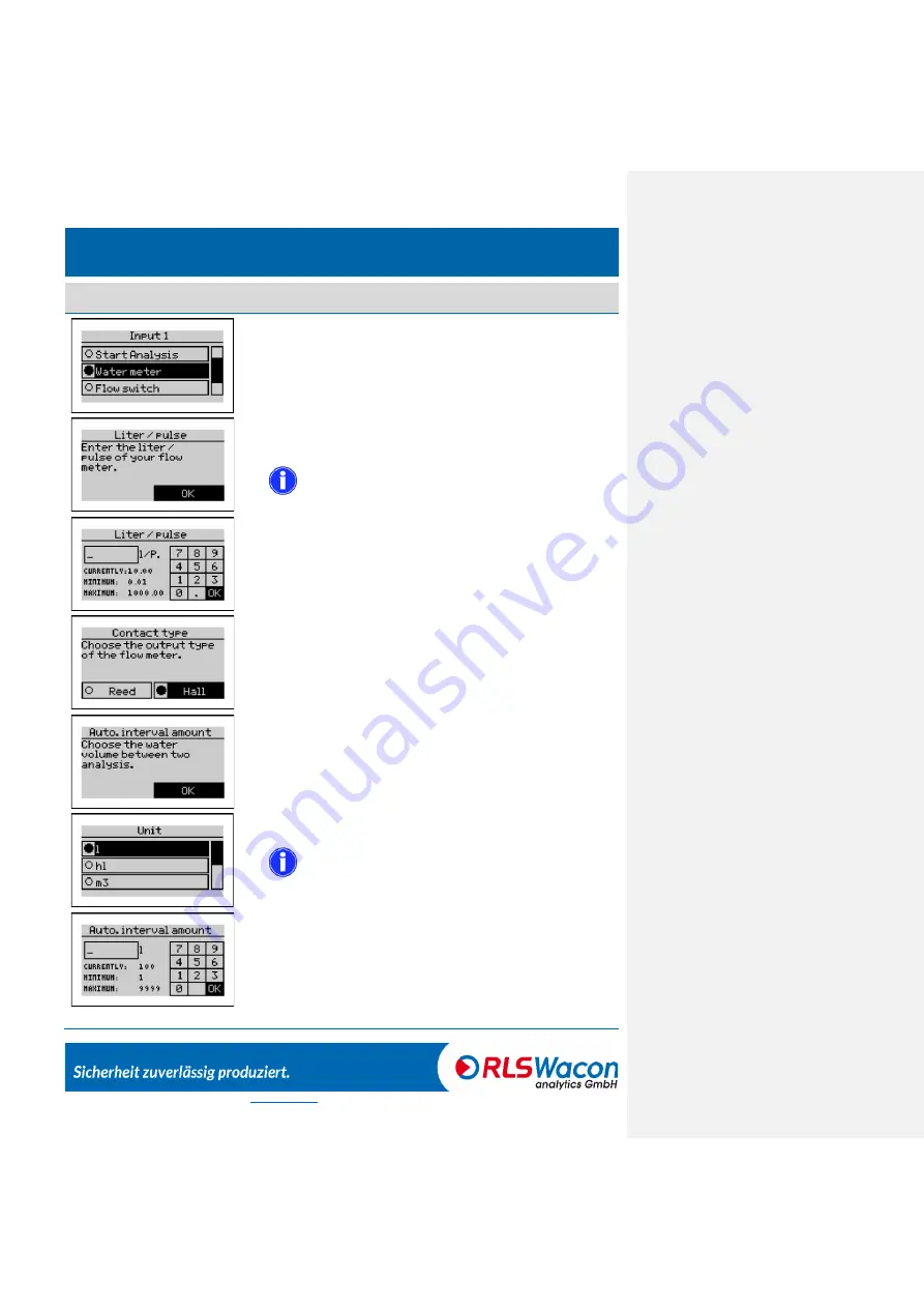 RLS Wacon SYCON P-value Operating Instructions Manual Download Page 55