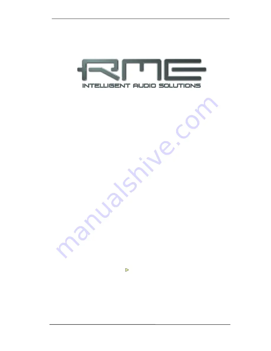 RME Audio DSP Multiface User Manual Download Page 43