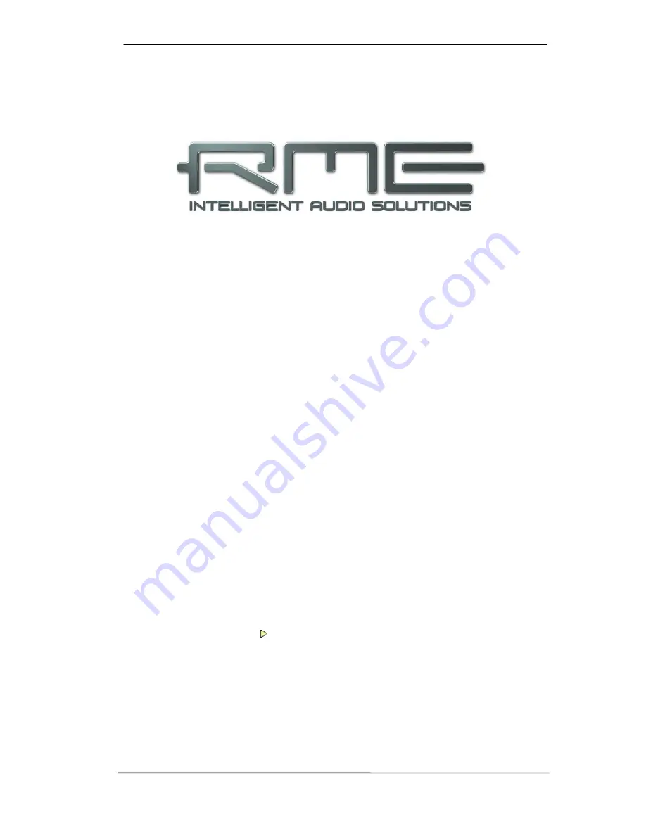 RME Audio DSP Multiface User Manual Download Page 67