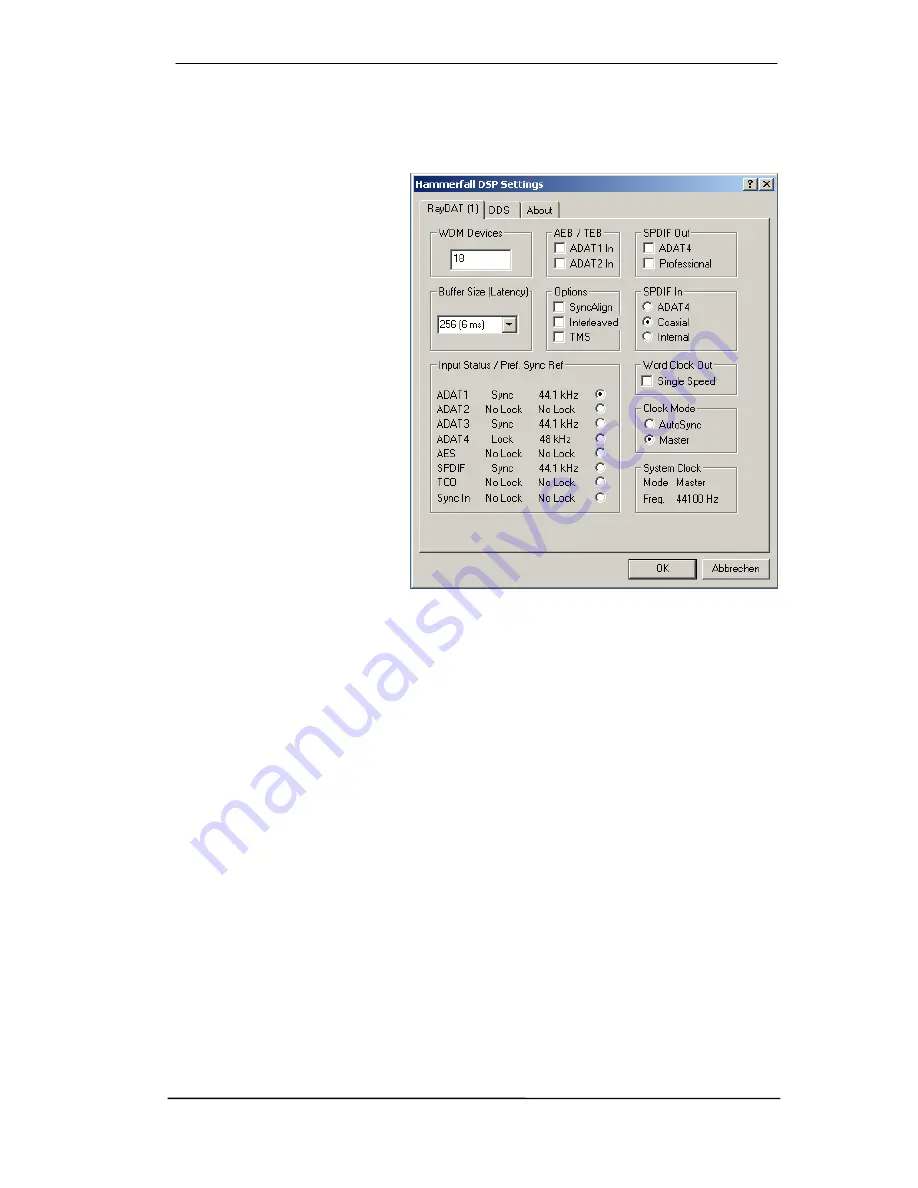 RME Audio Hammerfall HDSPe RayDAT User Manual Download Page 15