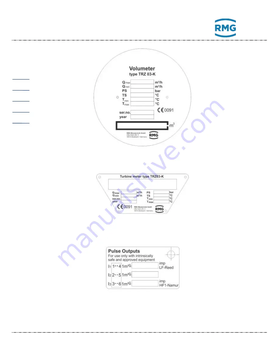 RMG TRZ 03 Operating Instructions Manual Download Page 66