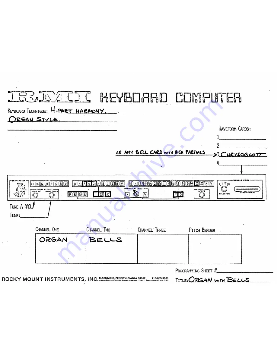 RMI KC-II Manual Download Page 188