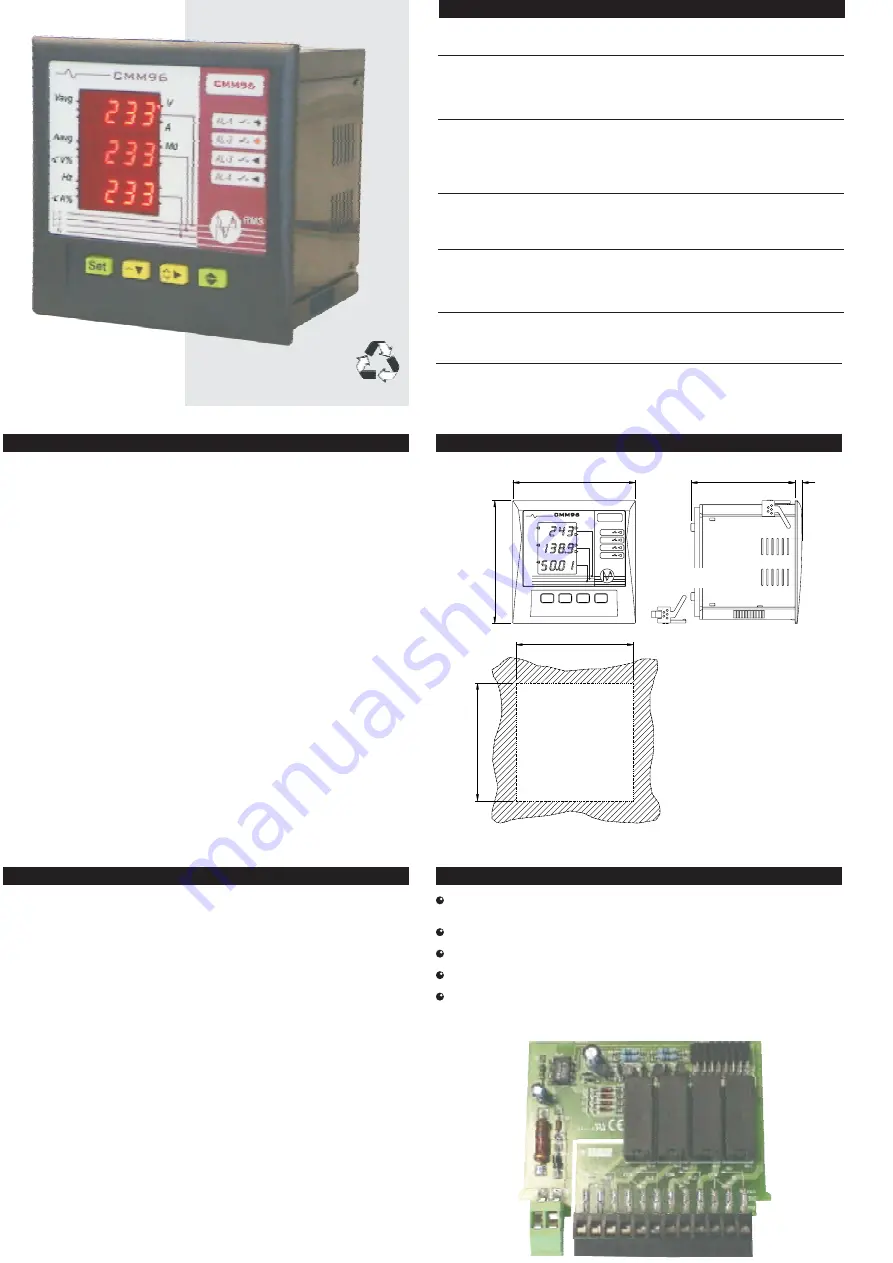 RMS CMM96-MD User Manual Download Page 1