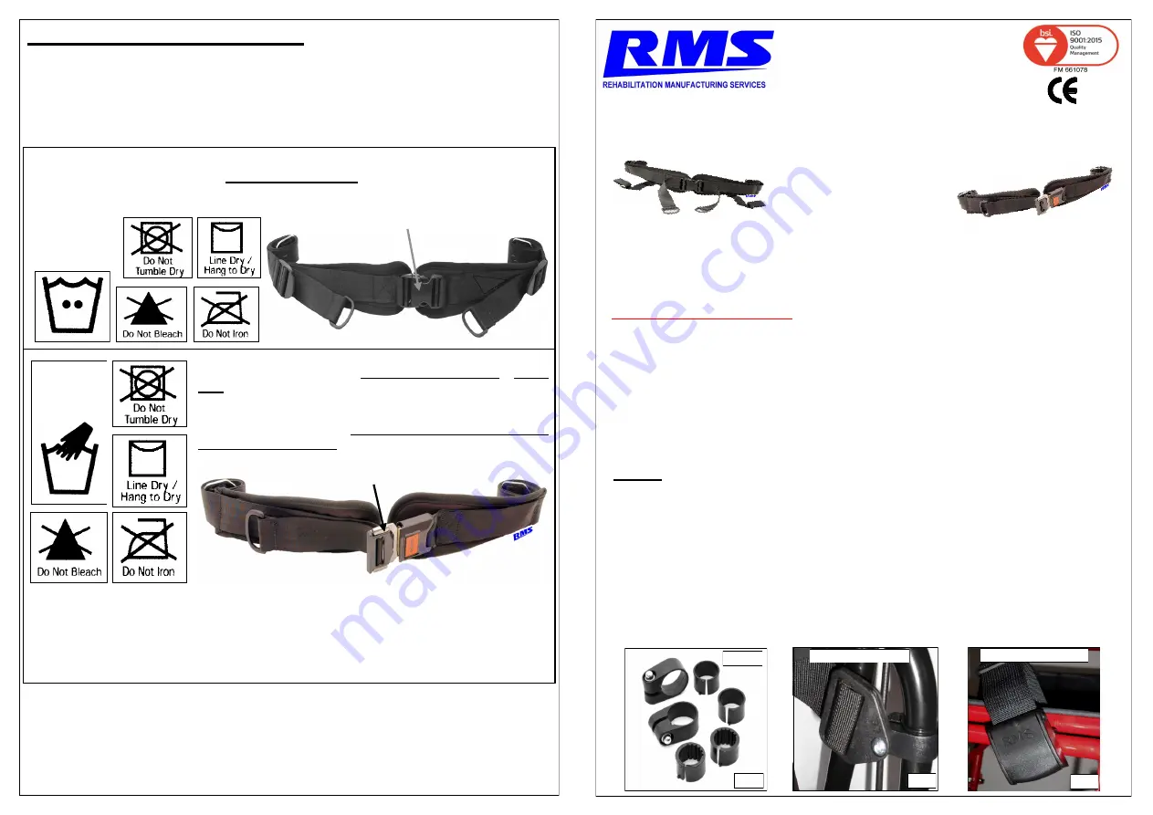 RMS Pelvic Belt Series Скачать руководство пользователя страница 1