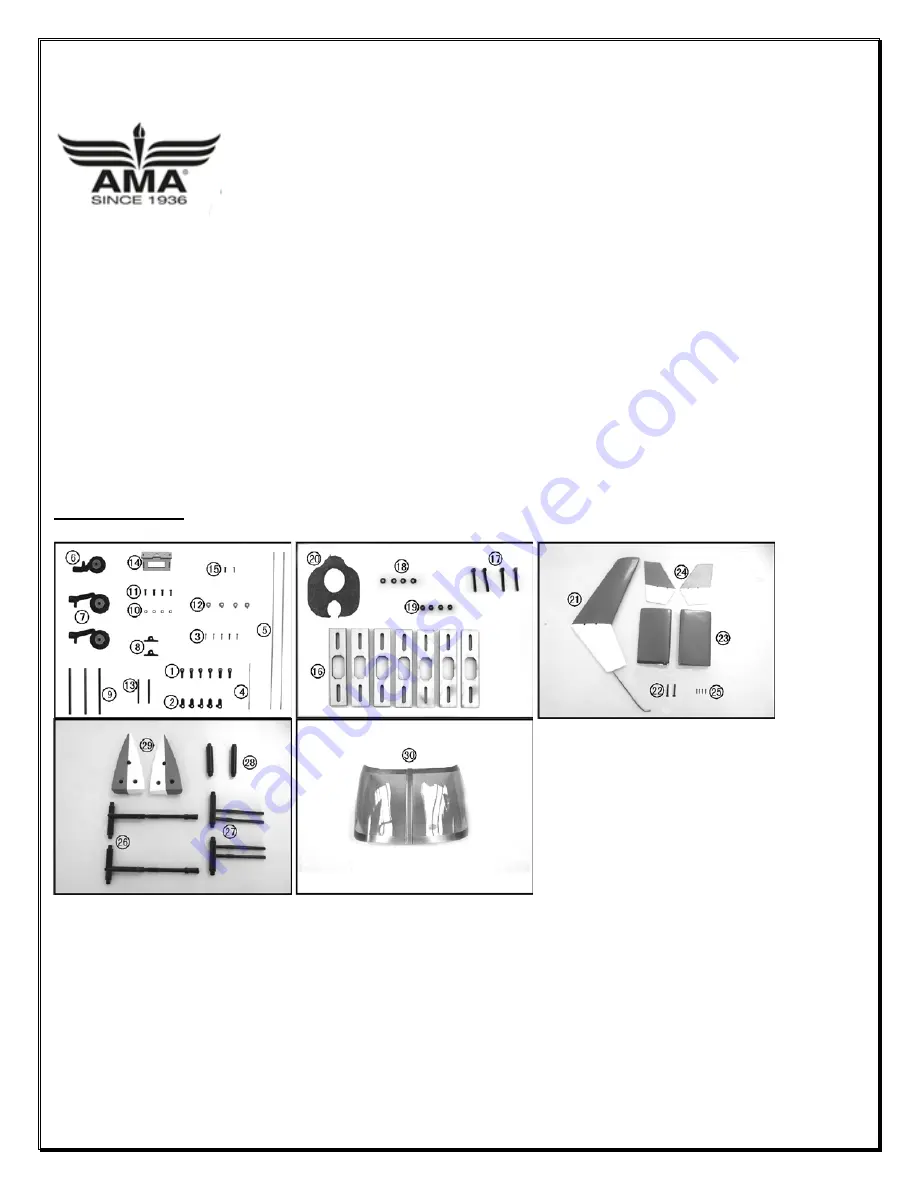 RO Aerodyne 500 scale fuselage Airwolf Instruction Manual Download Page 3