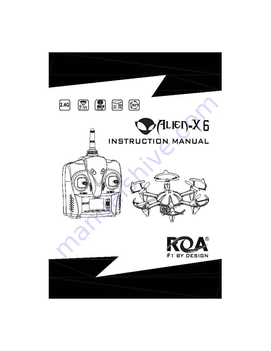 ROA HOBBY Alien-X6 Instruction Manual Download Page 1