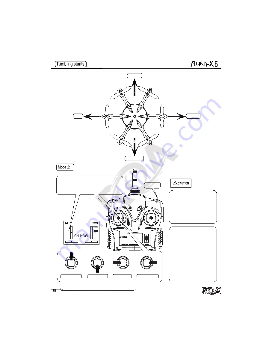 ROA HOBBY Alien-X6 Instruction Manual Download Page 8