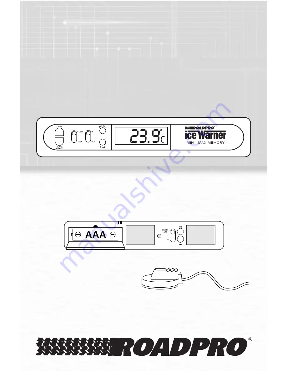 Roadpro Ice Warner 3172 Скачать руководство пользователя страница 1