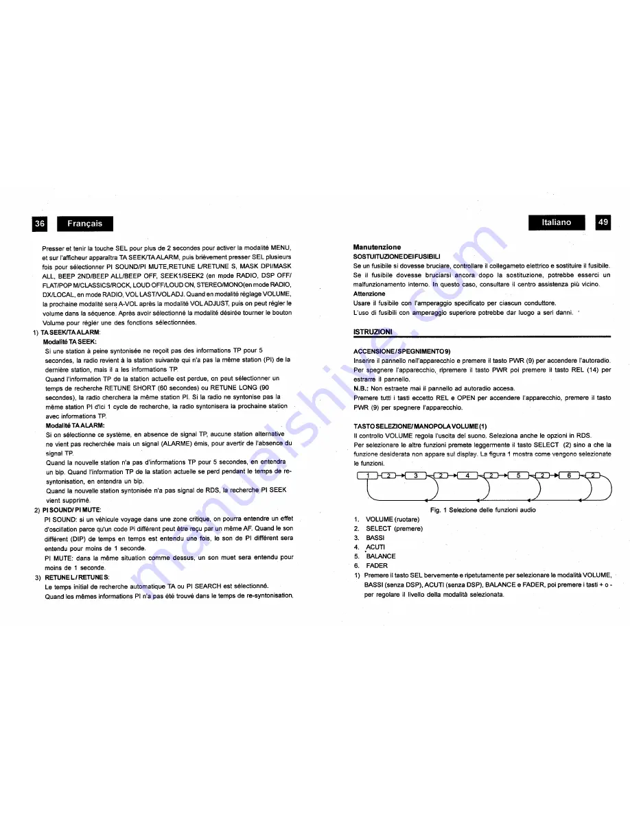 Roadstar CD-808MP/FM Instruction Manual Download Page 38