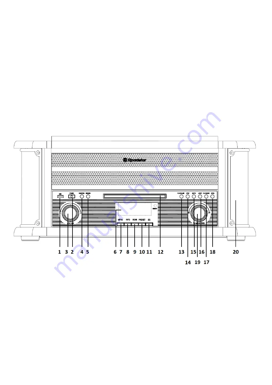 Roadstar HIF-1898D+BT Скачать руководство пользователя страница 3