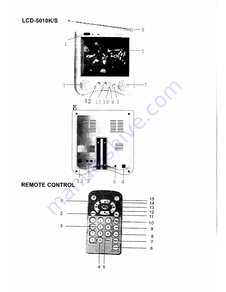 Roadstar LCD-5010K Скачать руководство пользователя страница 3