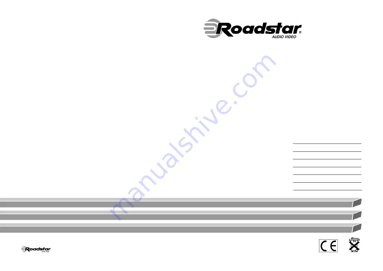 Roadstar LCD-7111KL Скачать руководство пользователя страница 1