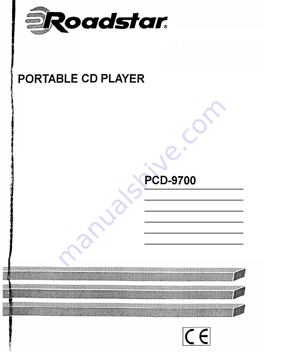 Roadstar PCD-9700 Скачать руководство пользователя страница 1