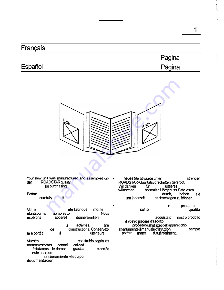 Roadstar PCD-9700 Instruction Manual Download Page 4