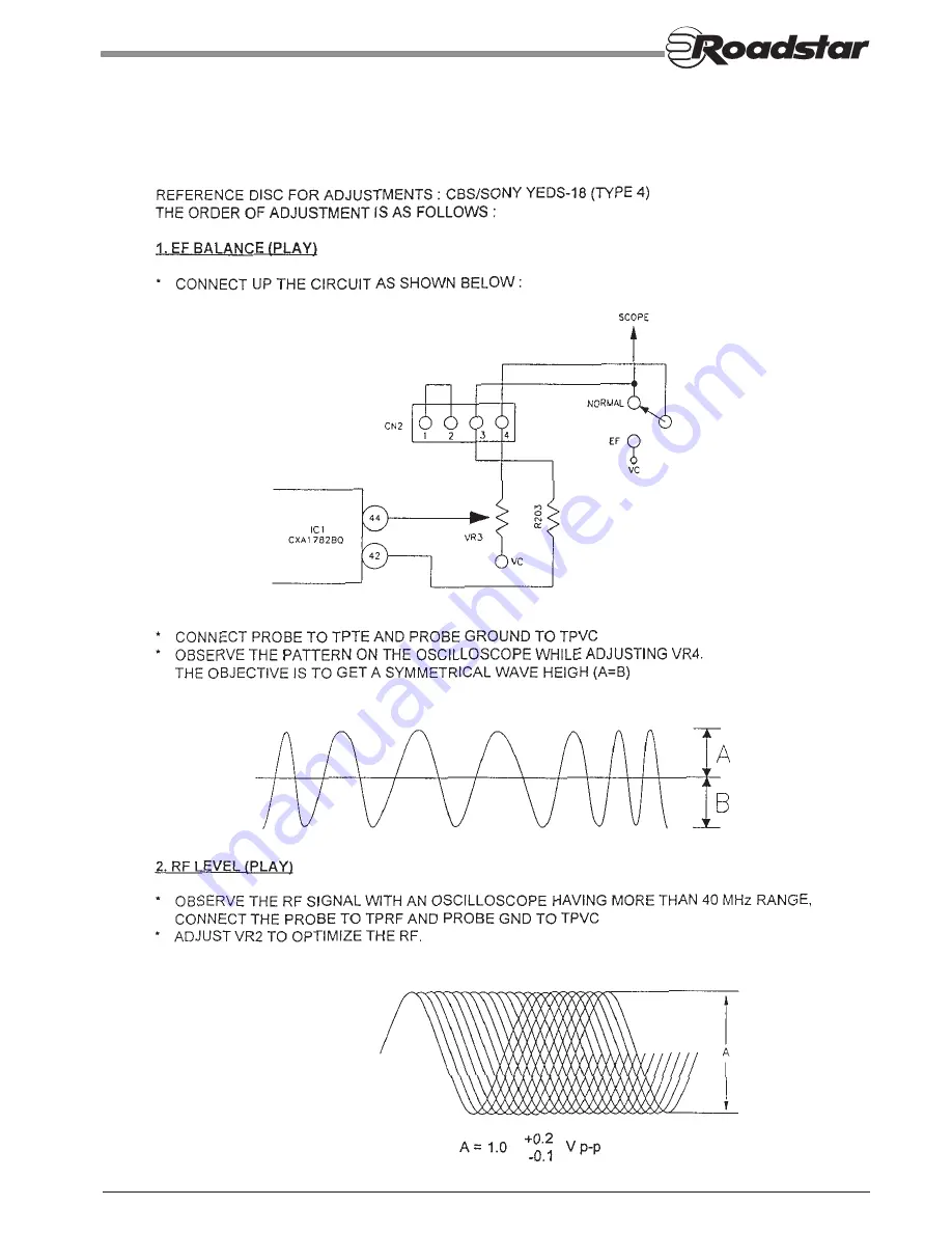 Roadstar RCR-3516L Service Manual Download Page 11