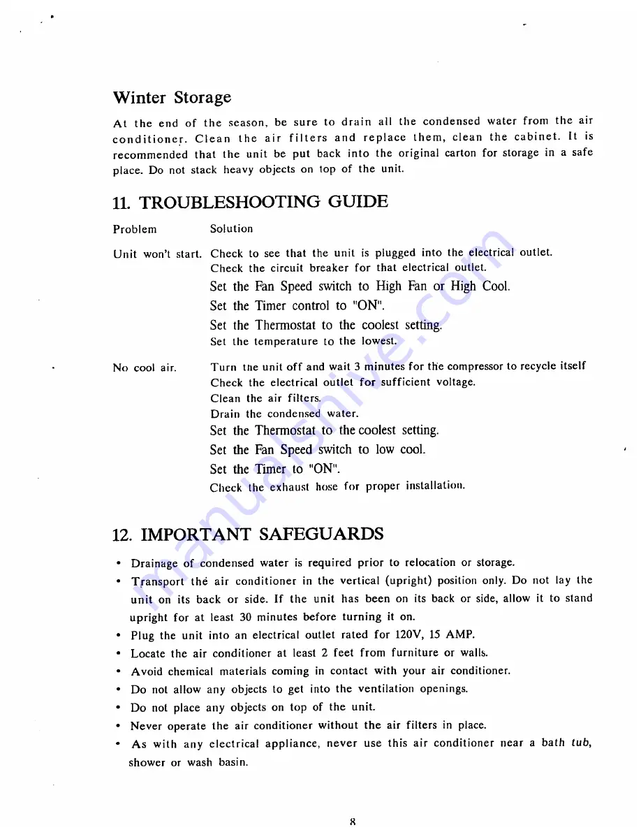 Roam-air ARP-815 Instruction Manual Download Page 9