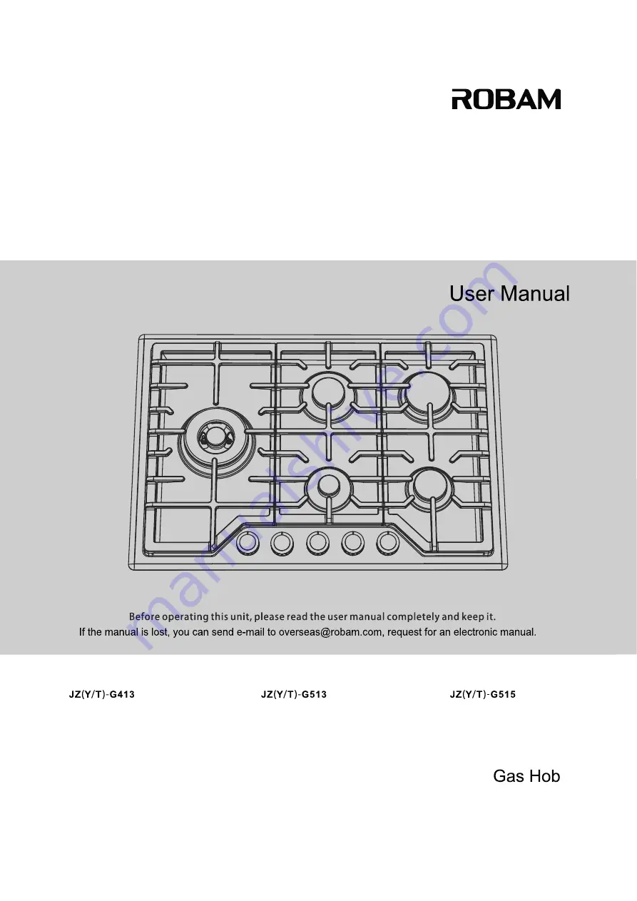 Robam JZ(Y/T)-G413 Скачать руководство пользователя страница 1