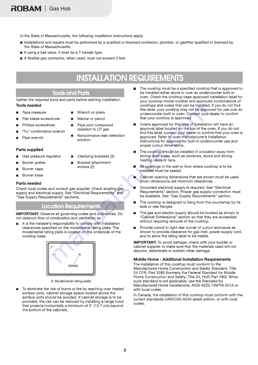 Robam JZ(Y/T)-G413 User Manual Download Page 4