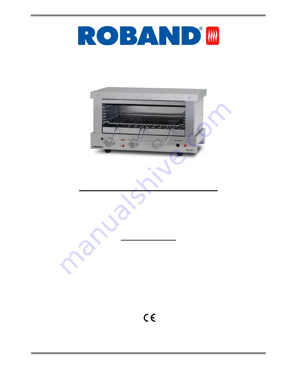 ROBAND GMW815E Operating Instructions Manual Download Page 1