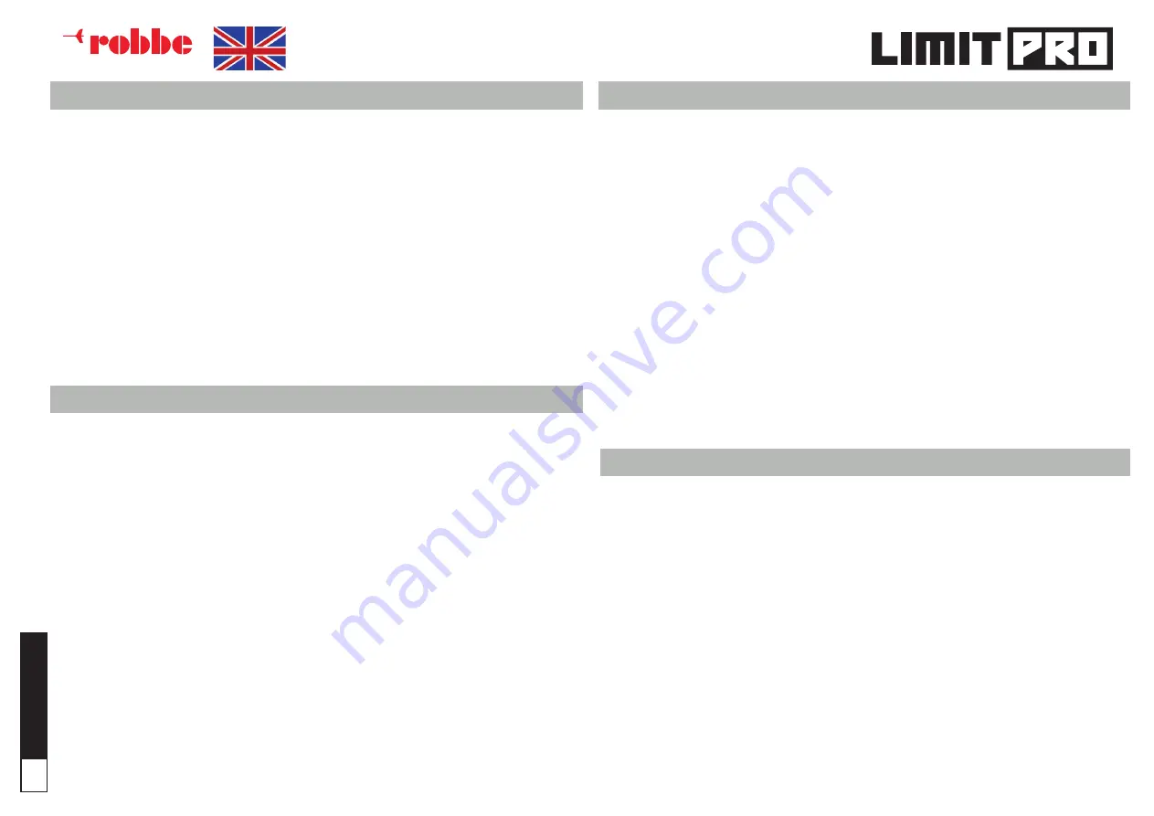 ROBBE LIMIT PRO Скачать руководство пользователя страница 4