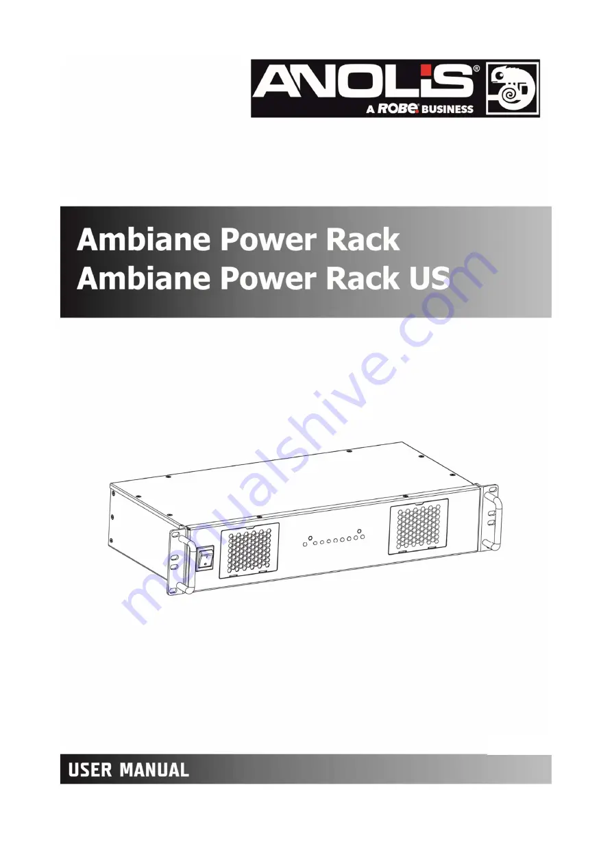 Robe Anolis Ambiane Power Rack Скачать руководство пользователя страница 1