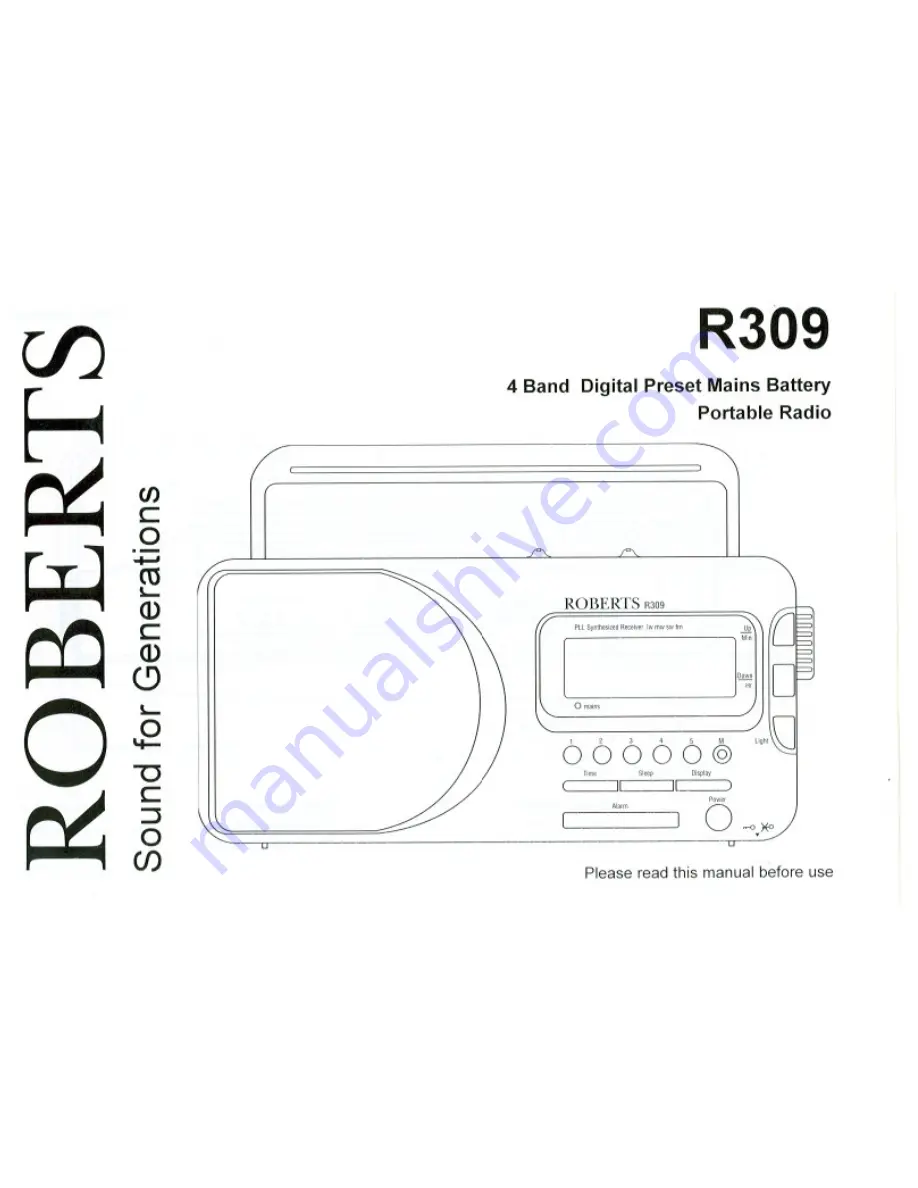 Roberts R309 Manual Download Page 1