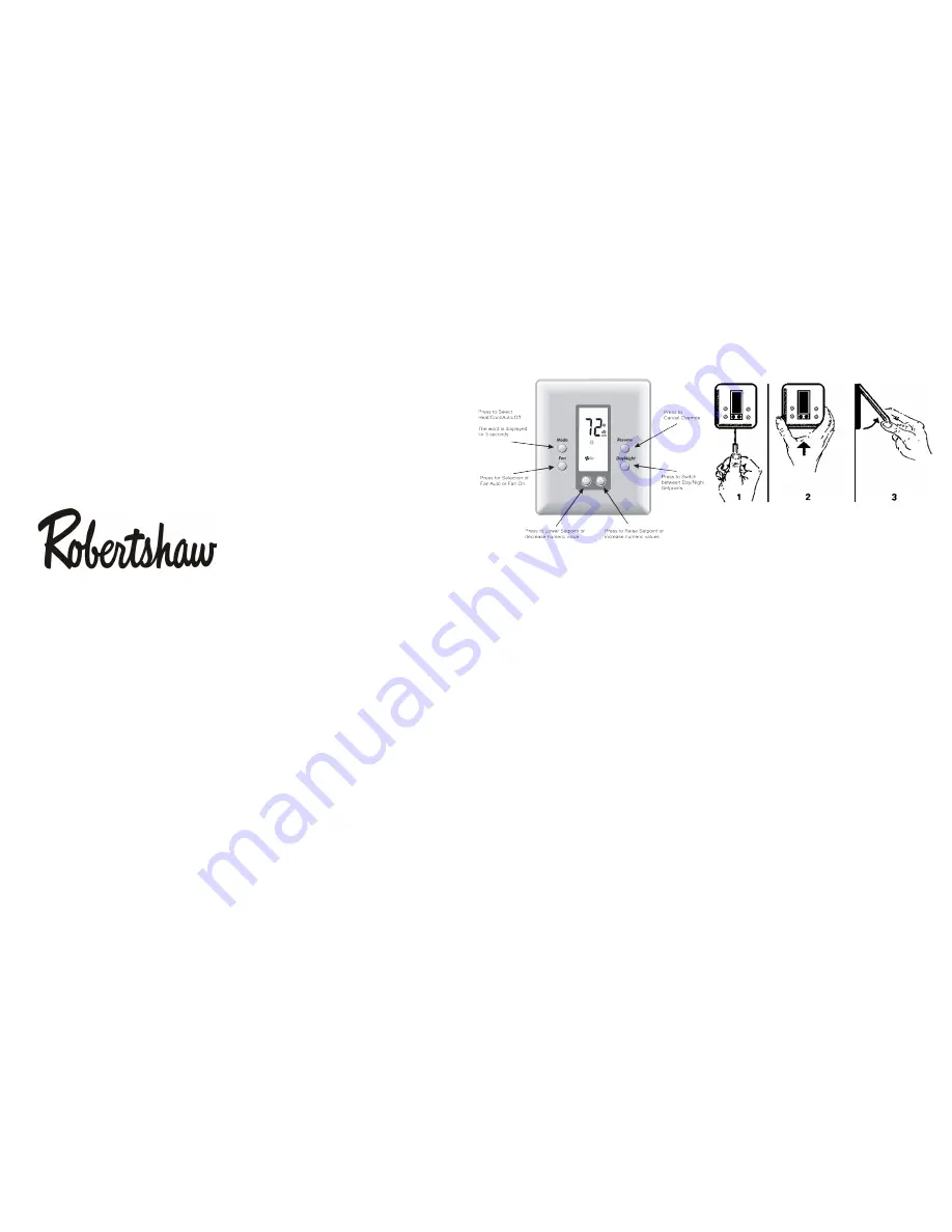 Robertshaw RS311N Скачать руководство пользователя страница 1