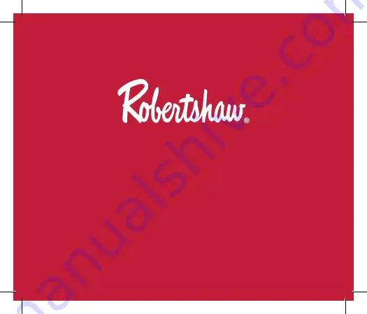 Robertshaw RS9110 Installation Manual Download Page 1