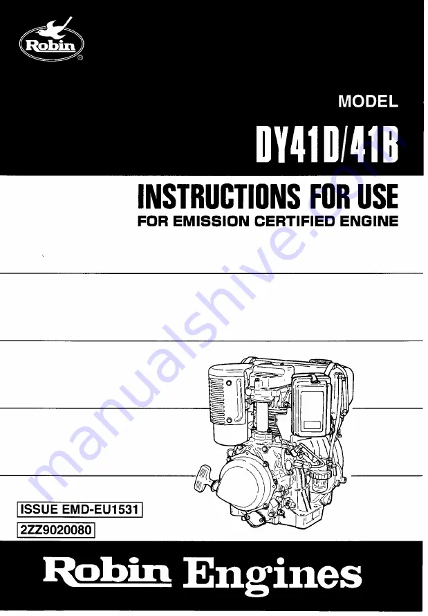 Robin DY41B Скачать руководство пользователя страница 1