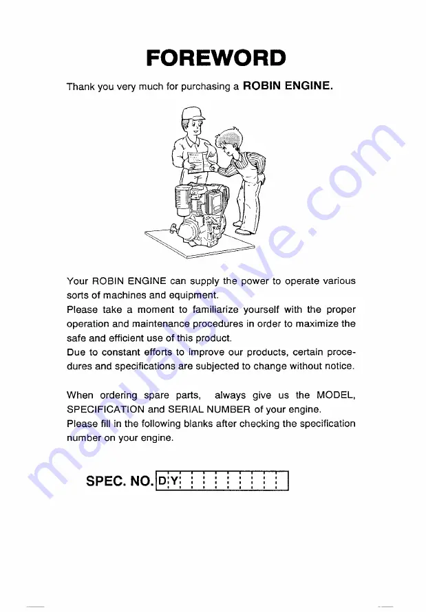 Robin DY41B Instructions For Use Manual Download Page 9