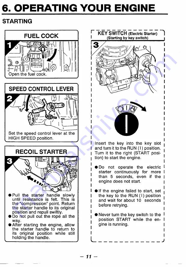 Robin DY41B Instructions For Use Manual Download Page 22