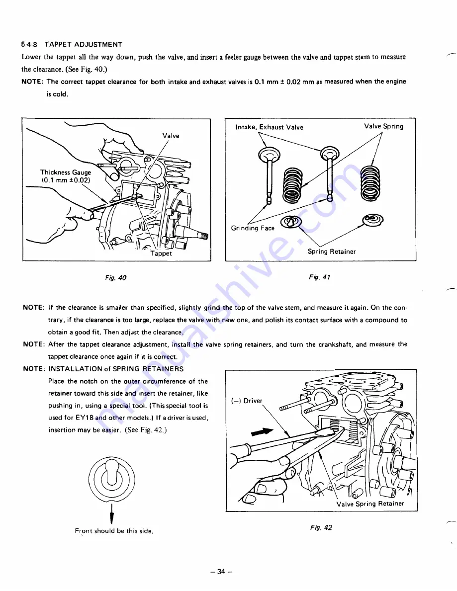 Robin EY15 Service Manual Download Page 38