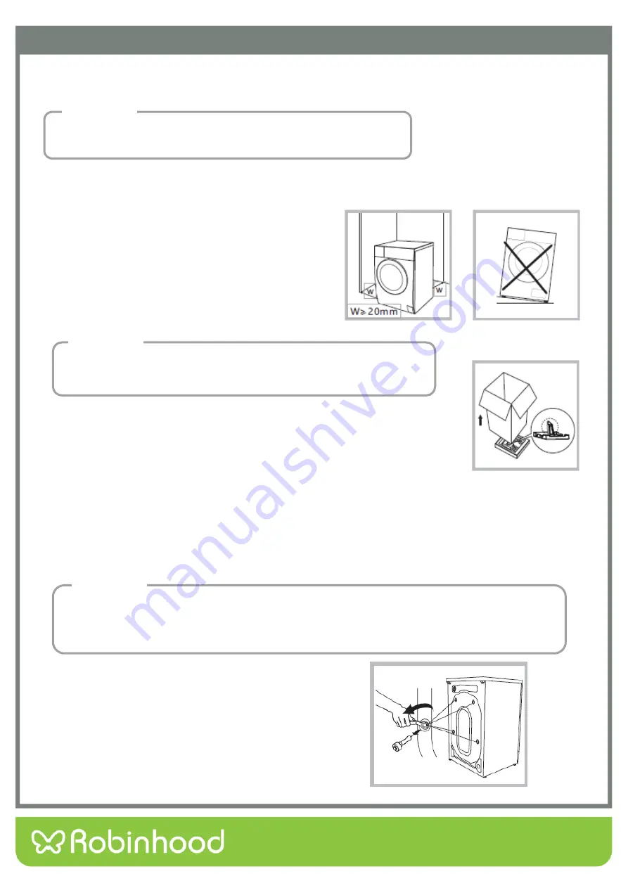 ROBINHOOD RHFL6W Installation And Operating Instructions Manual Download Page 6