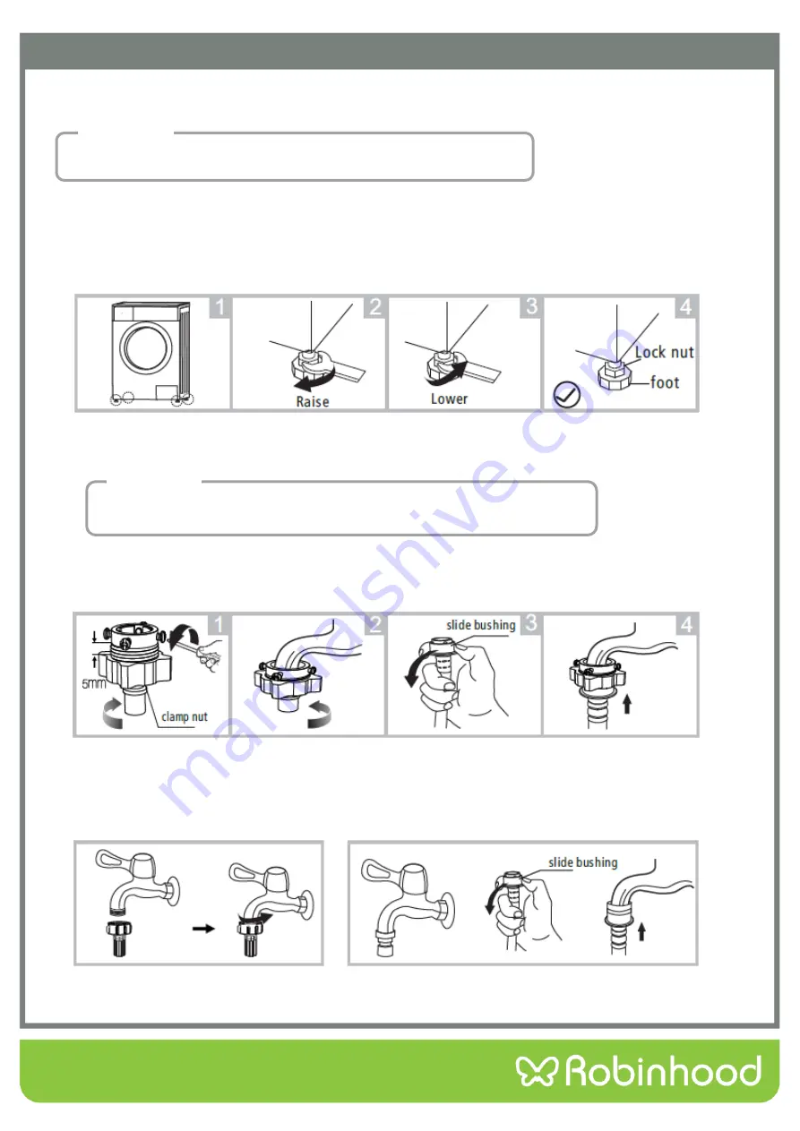 ROBINHOOD RHFL6W Installation And Operating Instructions Manual Download Page 7