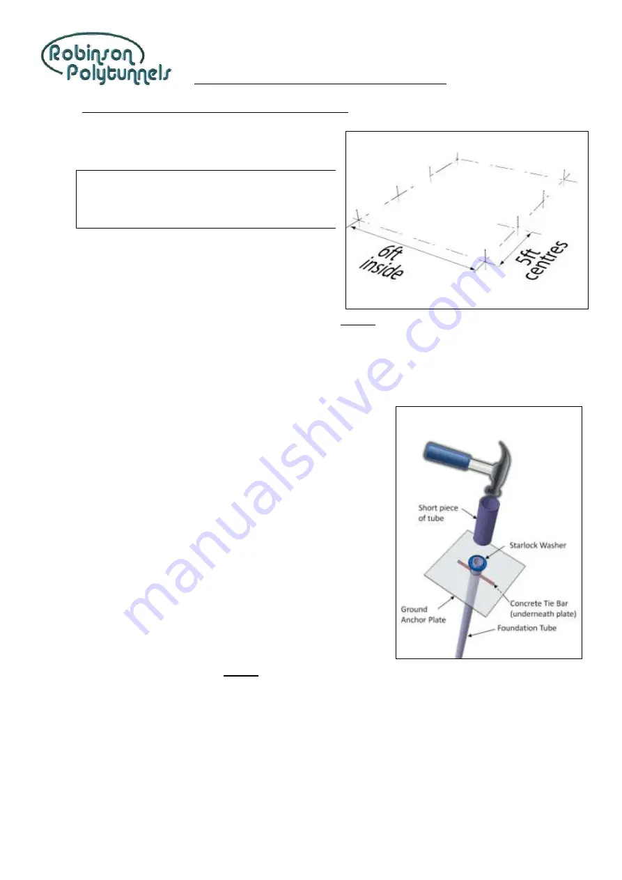 Robinson Polytunnels 6ft Wide Polytunnel Скачать руководство пользователя страница 4