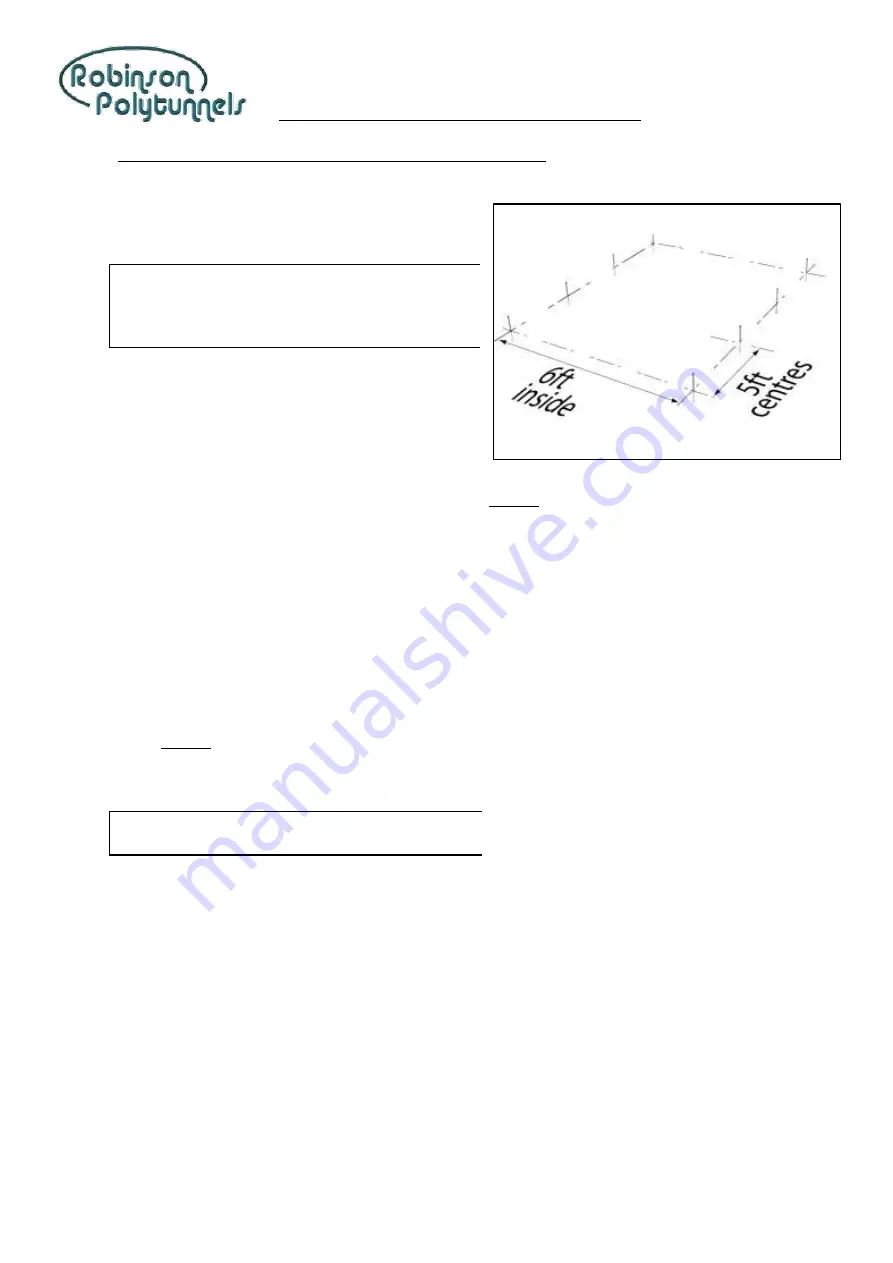 Robinson Polytunnels 6ft Wide Polytunnel Assembly Instructions Manual Download Page 5