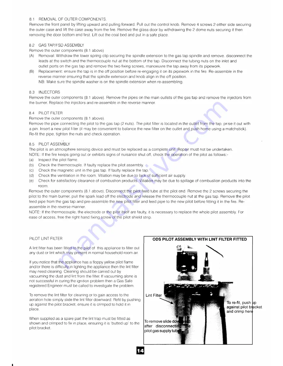 Robinson Willey Sahara LF Installation And Service Instructions Manual Download Page 15