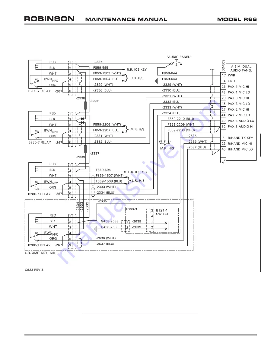 Robinson R-66 Series Lithium-Ion Maintenance Manual Download Page 869