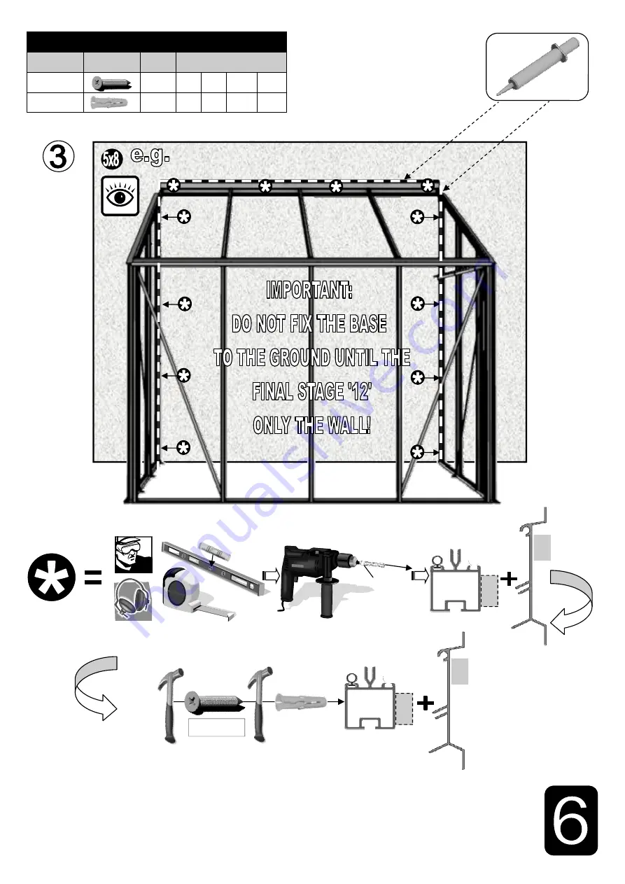 Robinsons 5 Lean-To 5 x 10 Lt Скачать руководство пользователя страница 17