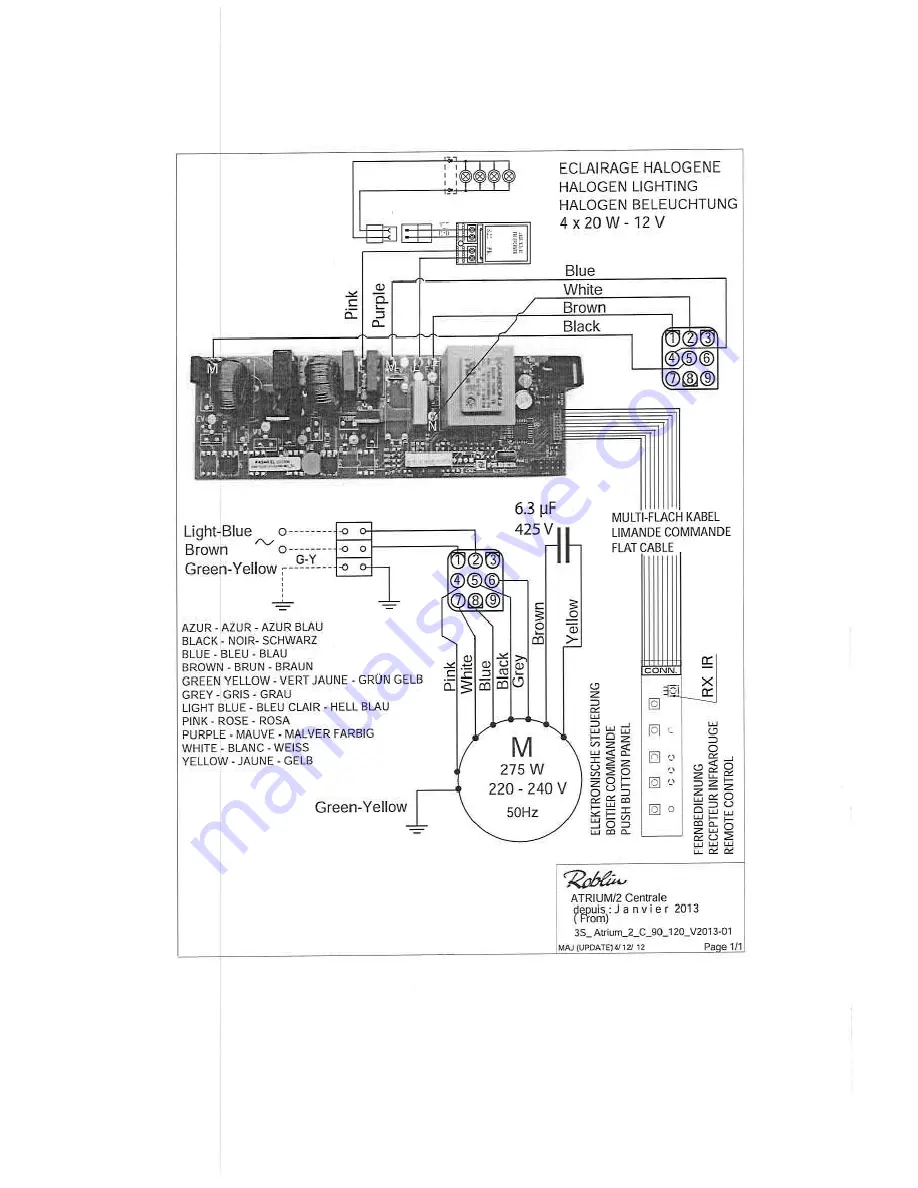 ROBLIN ATRIUM/2 CENTRALE Instructions For Use And Installation Download Page 14