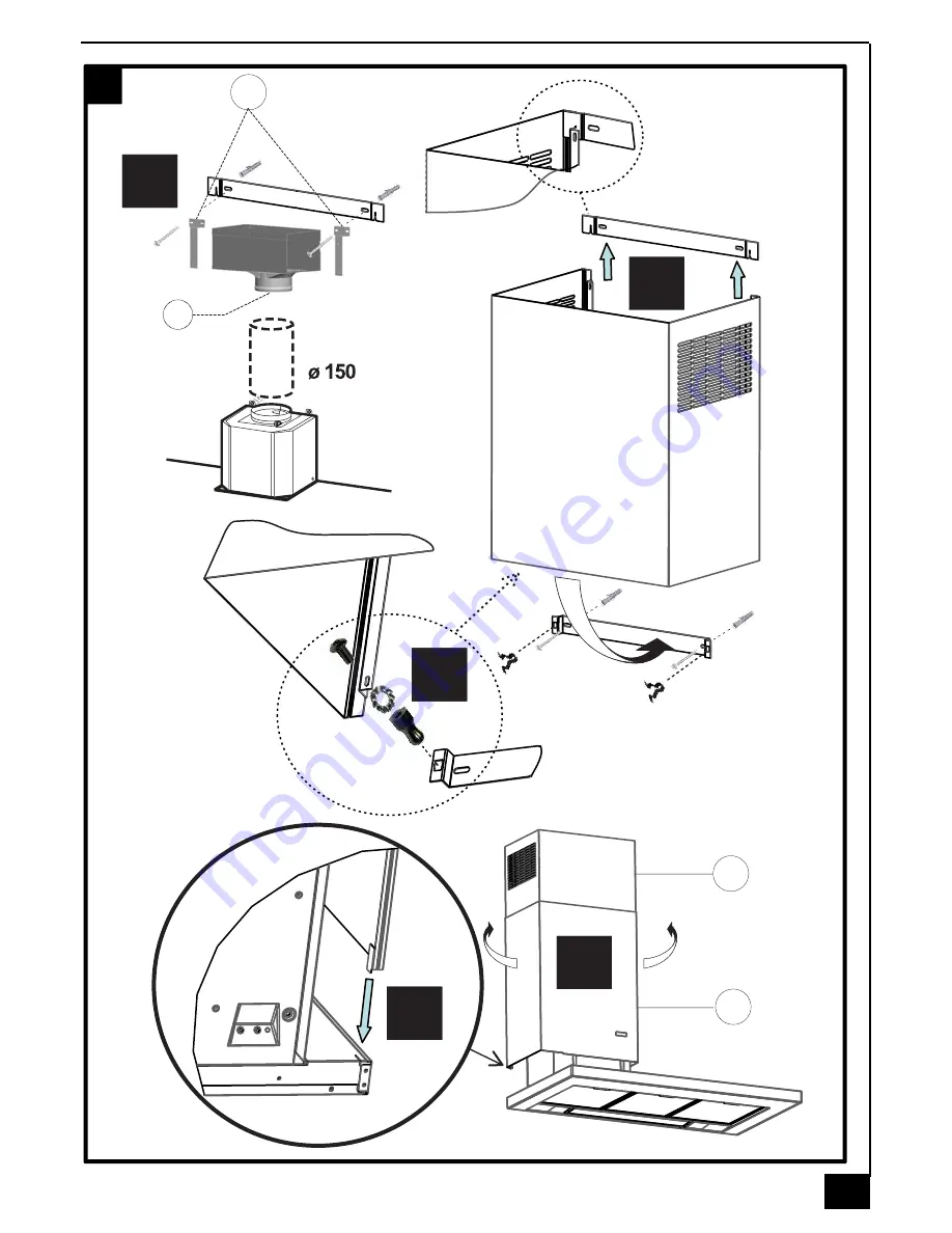 ROBLIN ATRIUM Asymetrique Murale Instructions For Installation Manual Download Page 49