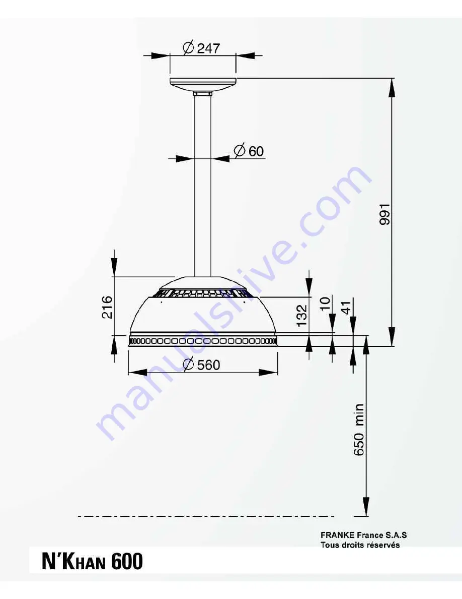 ROBLIN N KHAN 600 Dimensions Download Page 1