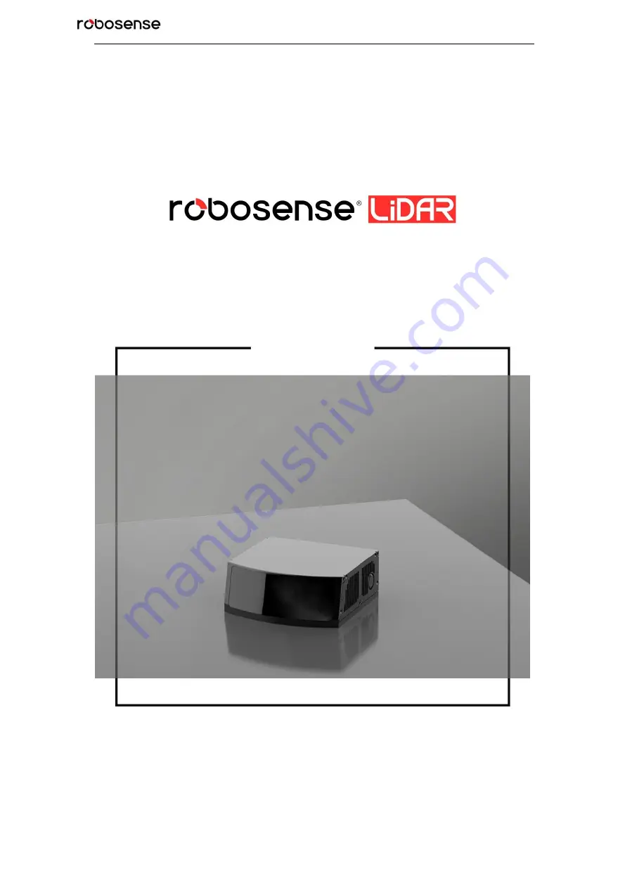 RoboSense RS-LiDAR-M1 Скачать руководство пользователя страница 1