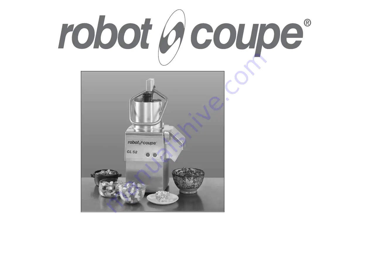 Robot Coupe CL 52 E Operating Instructions Manual Download Page 1