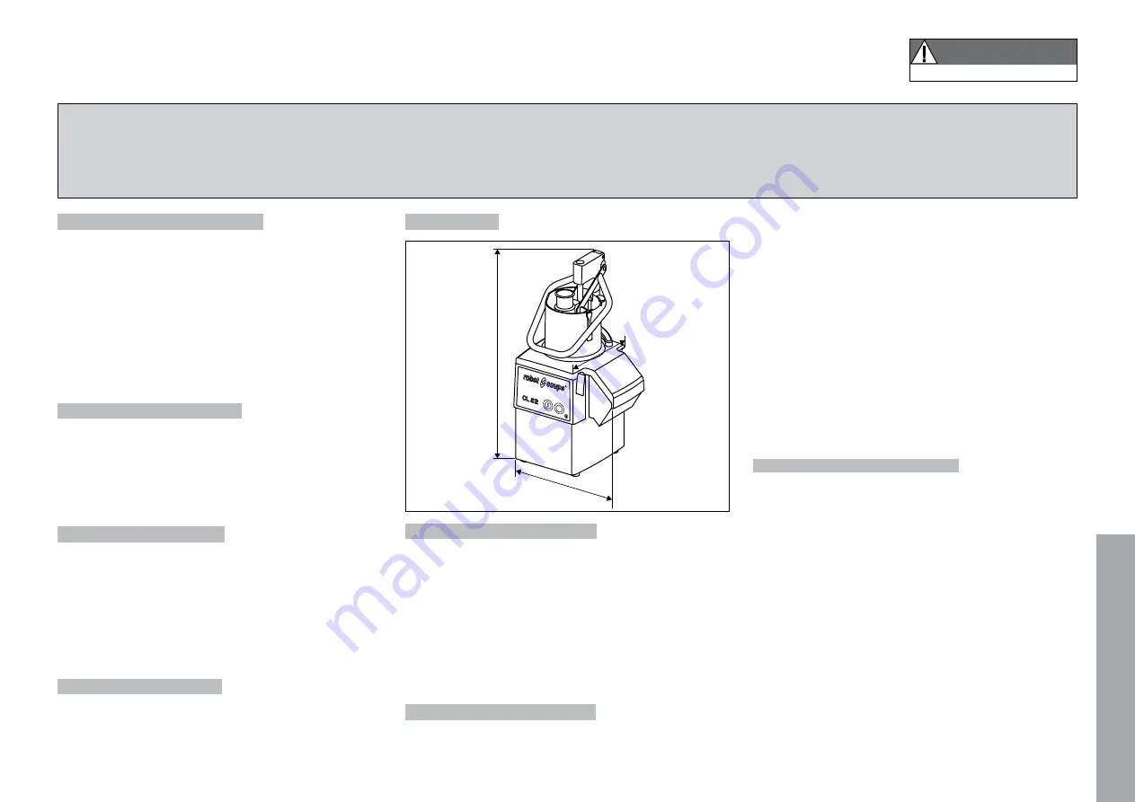 Robot Coupe CL 52 E Скачать руководство пользователя страница 23
