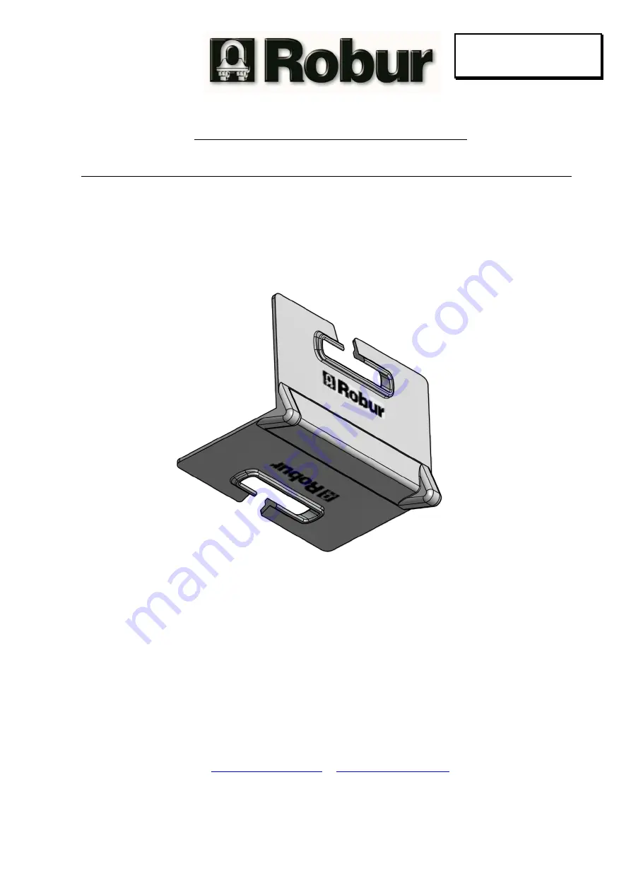 Robur 081890060 Operating And Maintenance Instructions Manual Download Page 7