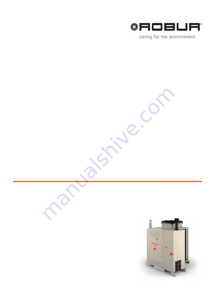 Robur GAHP-AR S Installation, Use And Maintenance Manual Download Page 1