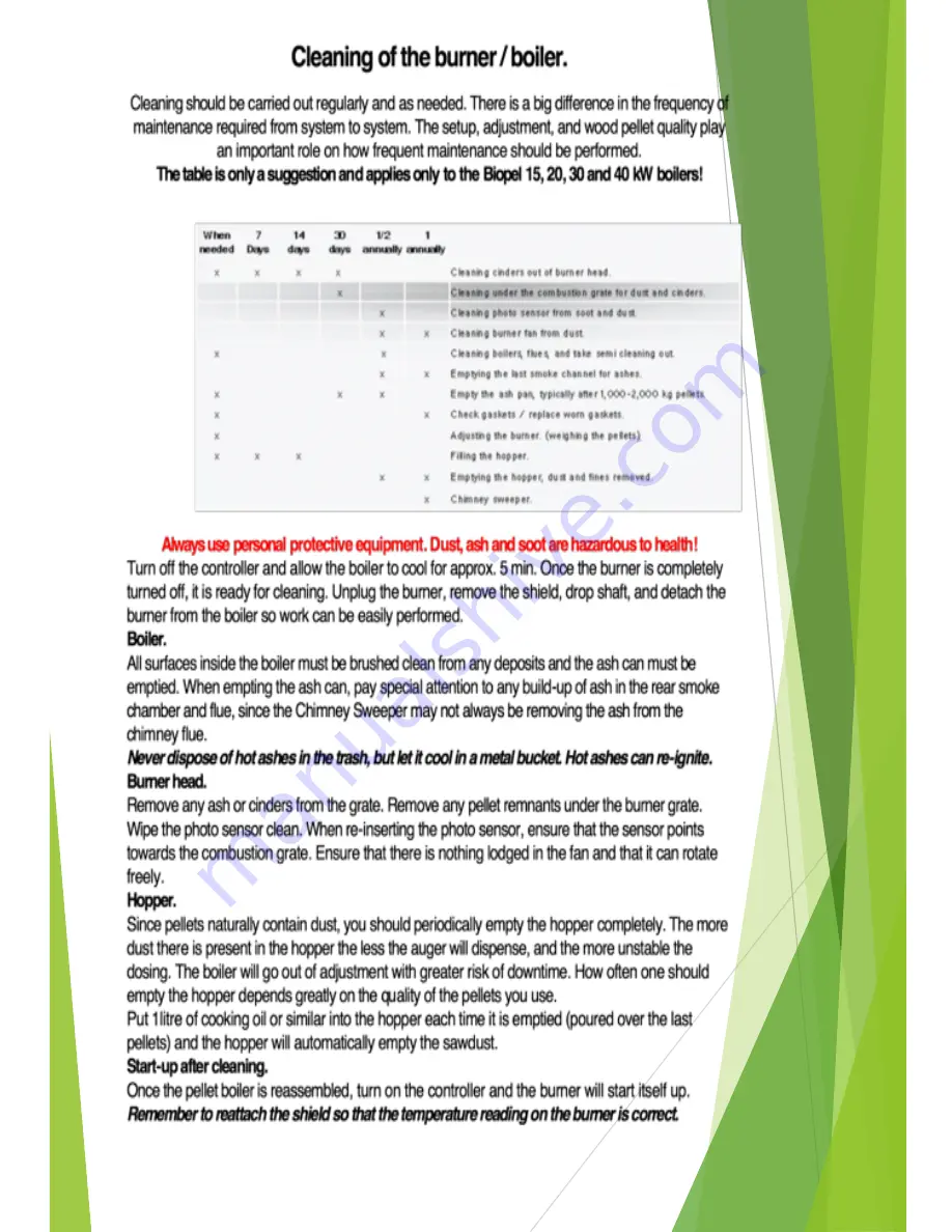 Robus Biopel 15 Installation Manual Download Page 19