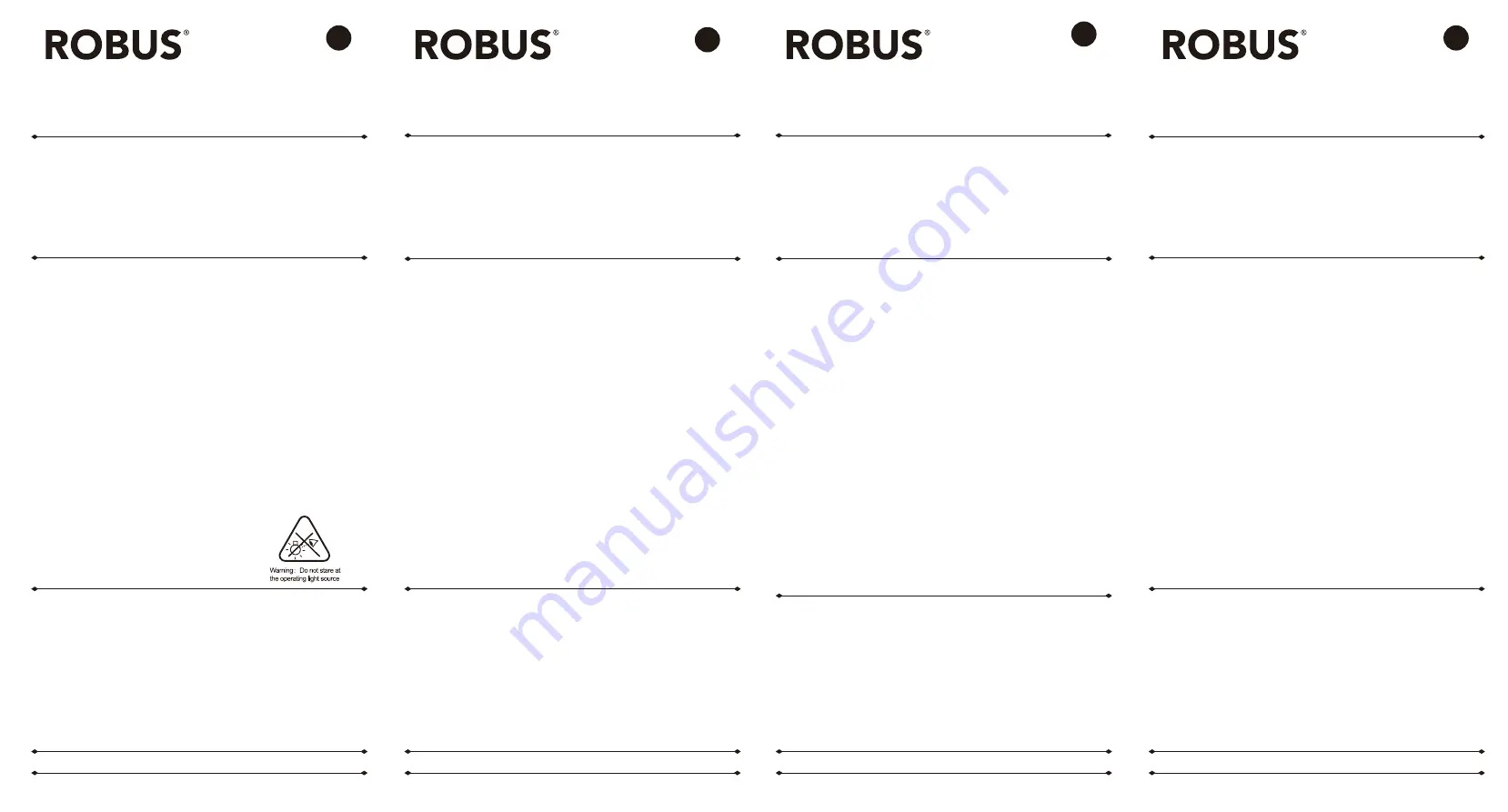 Robus COSMIC RCM3030AS-04 Скачать руководство пользователя страница 1