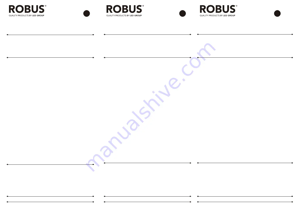 Robus SONIC Series Скачать руководство пользователя страница 1